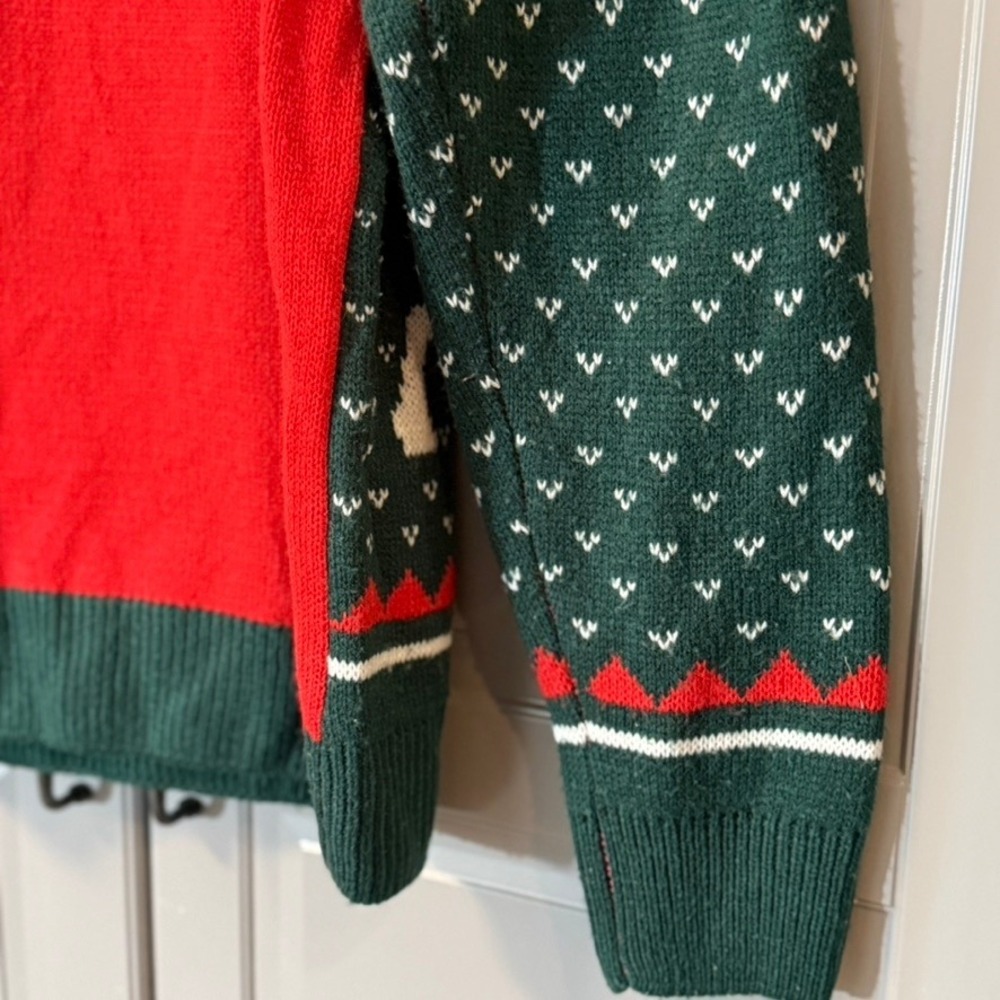 Budweiser Mens Holiday Fair Isle Clydesdale Sweater, Red Green,L - Picture 11 of 12